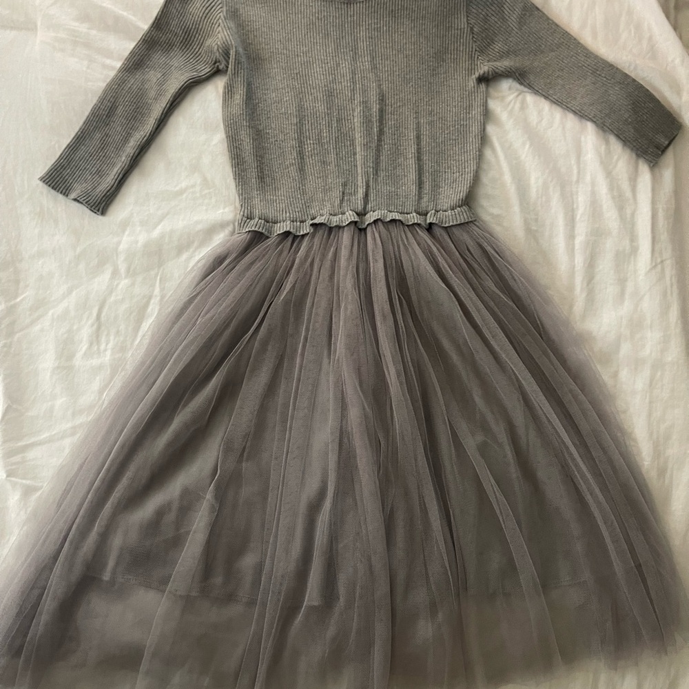 Elegant Gray Mini Dress